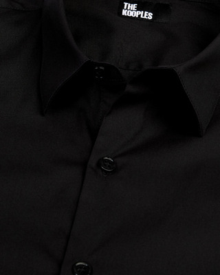 Black poplin shirt