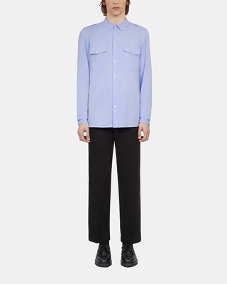 Sky blue chevron shirt