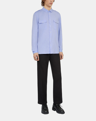 Sky blue chevron shirt