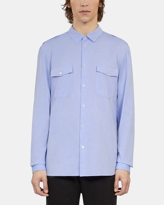 Sky blue chevron shirt