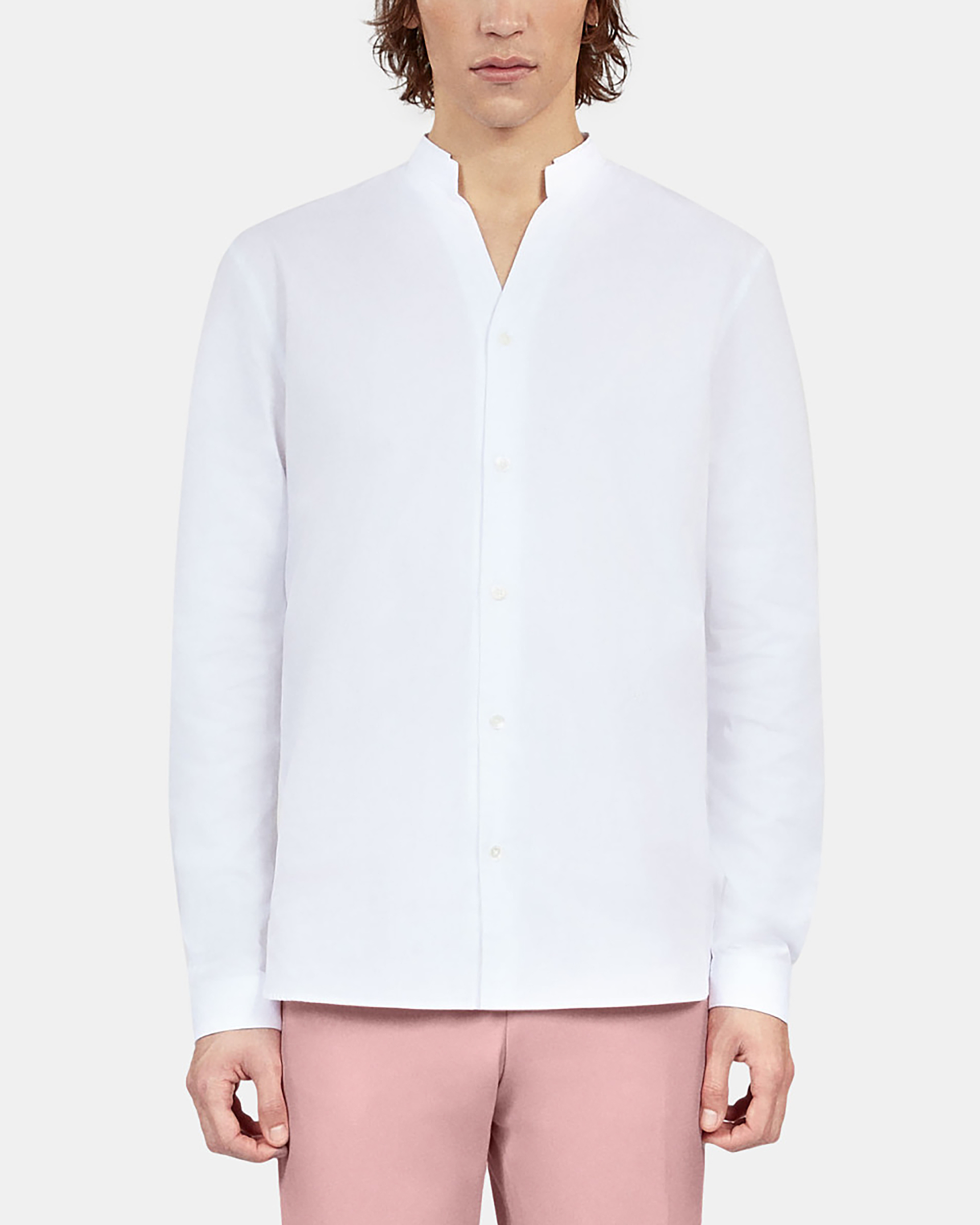 White poplin formal shirt