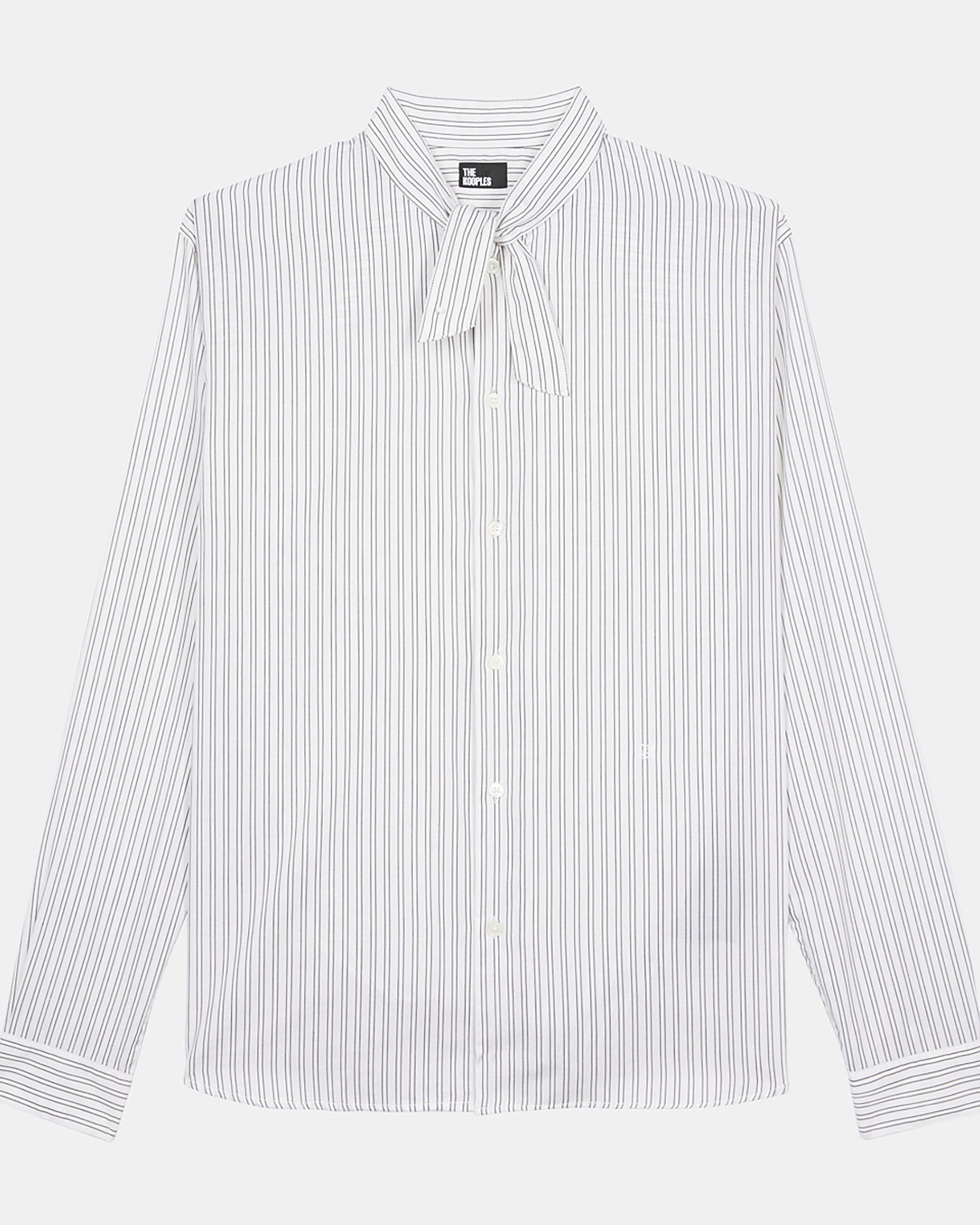White pinstripe shirt