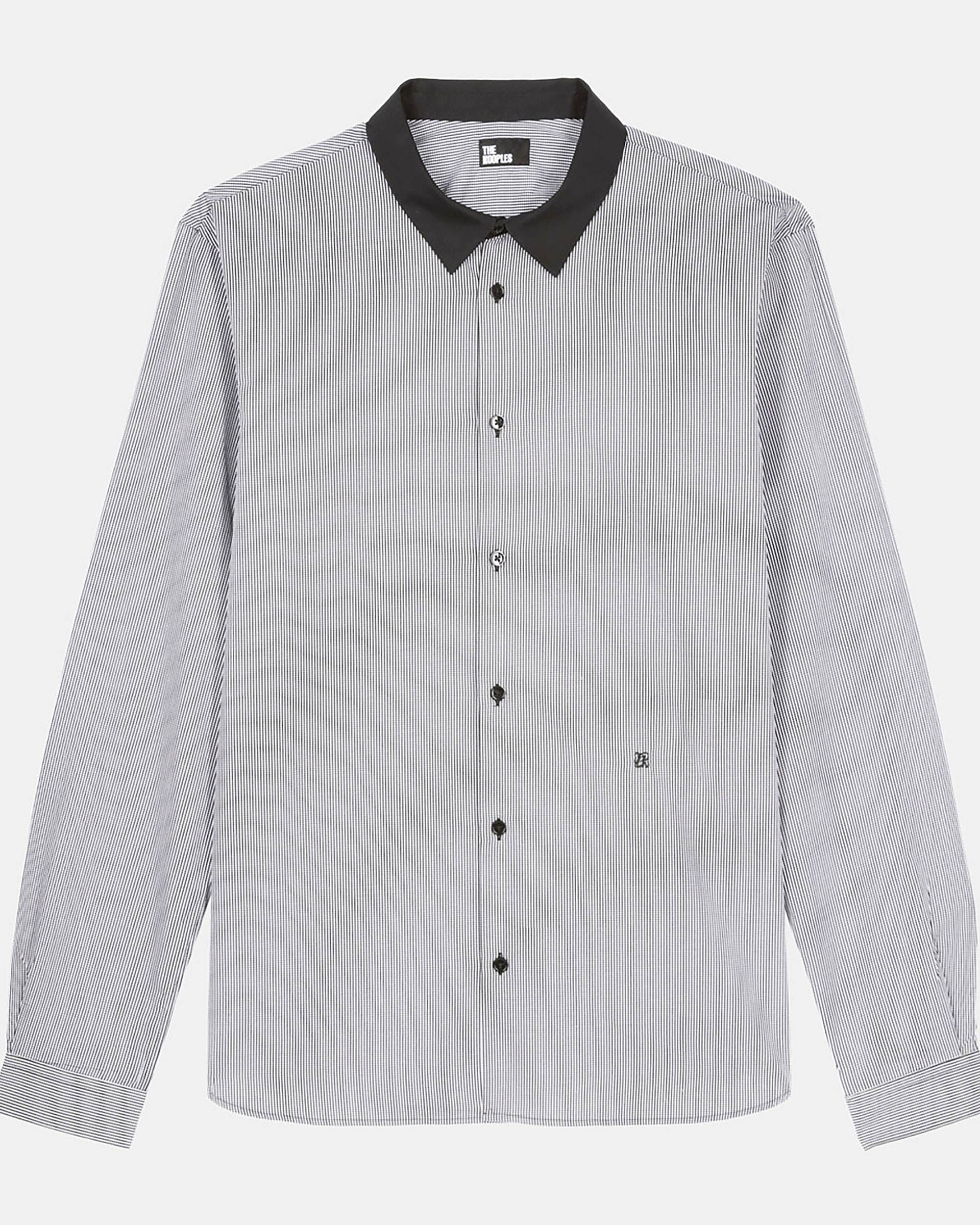 Black micro-checkered shirt