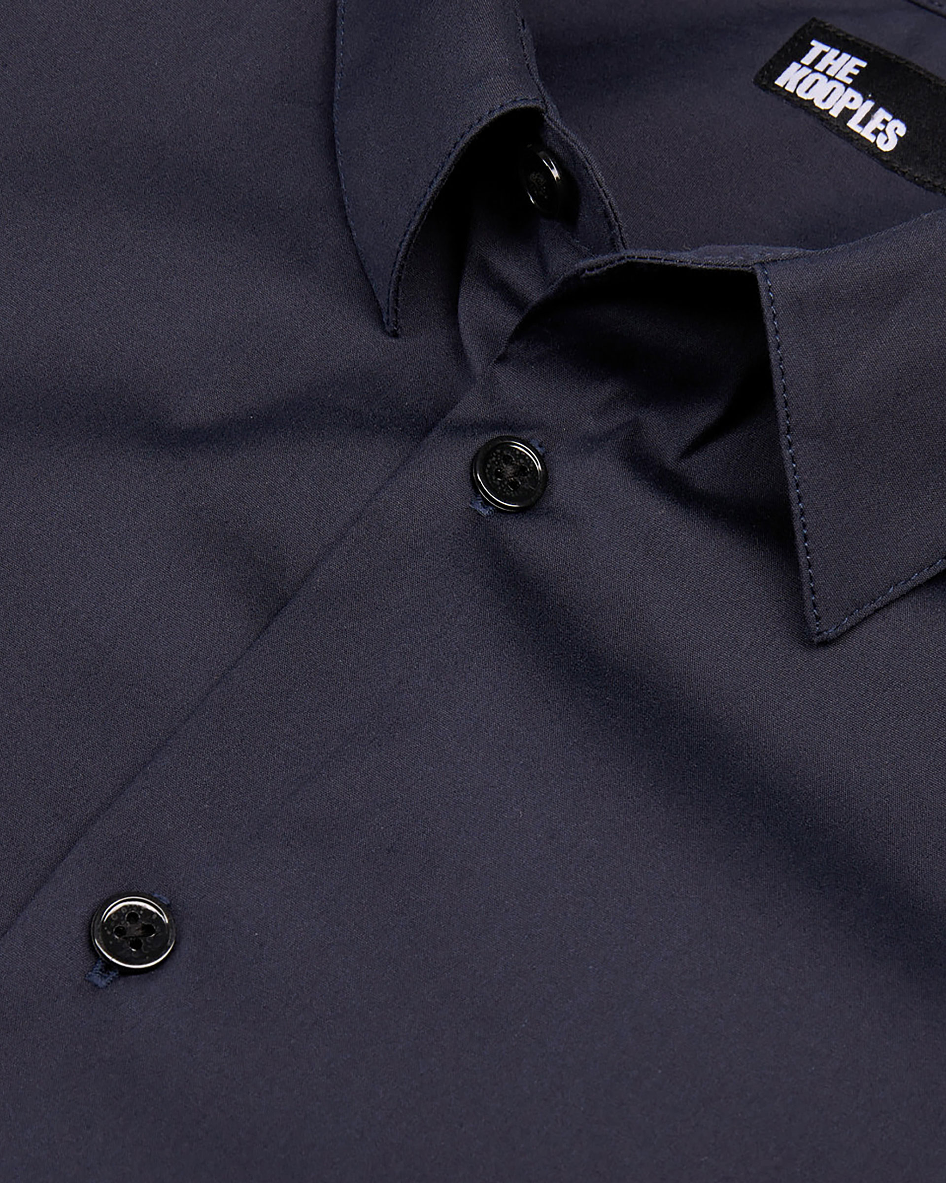 Navy blue poplin shirt