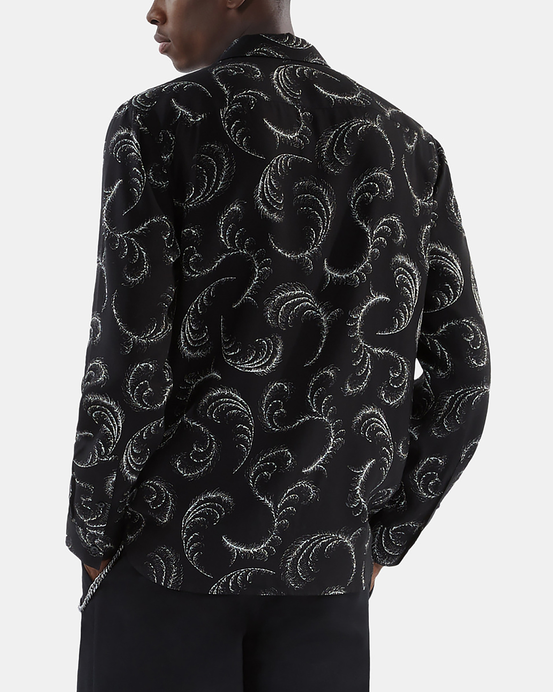 Feather print shirt