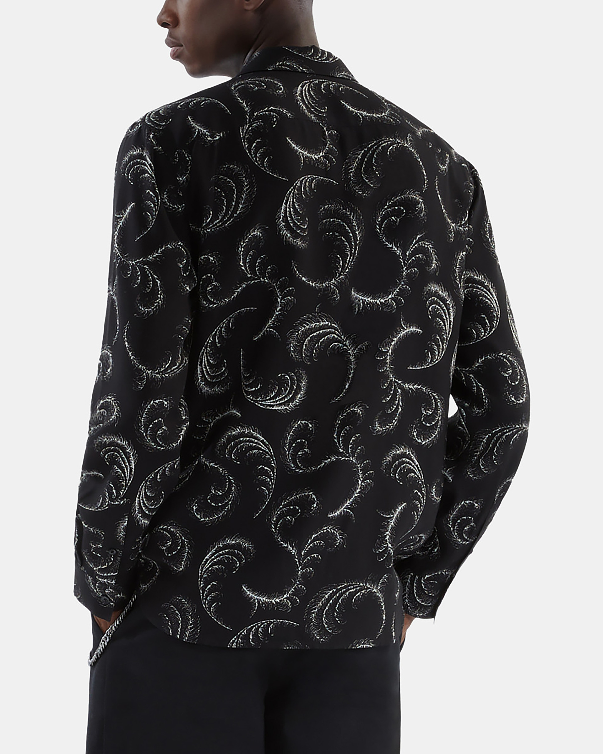 Feather print shirt