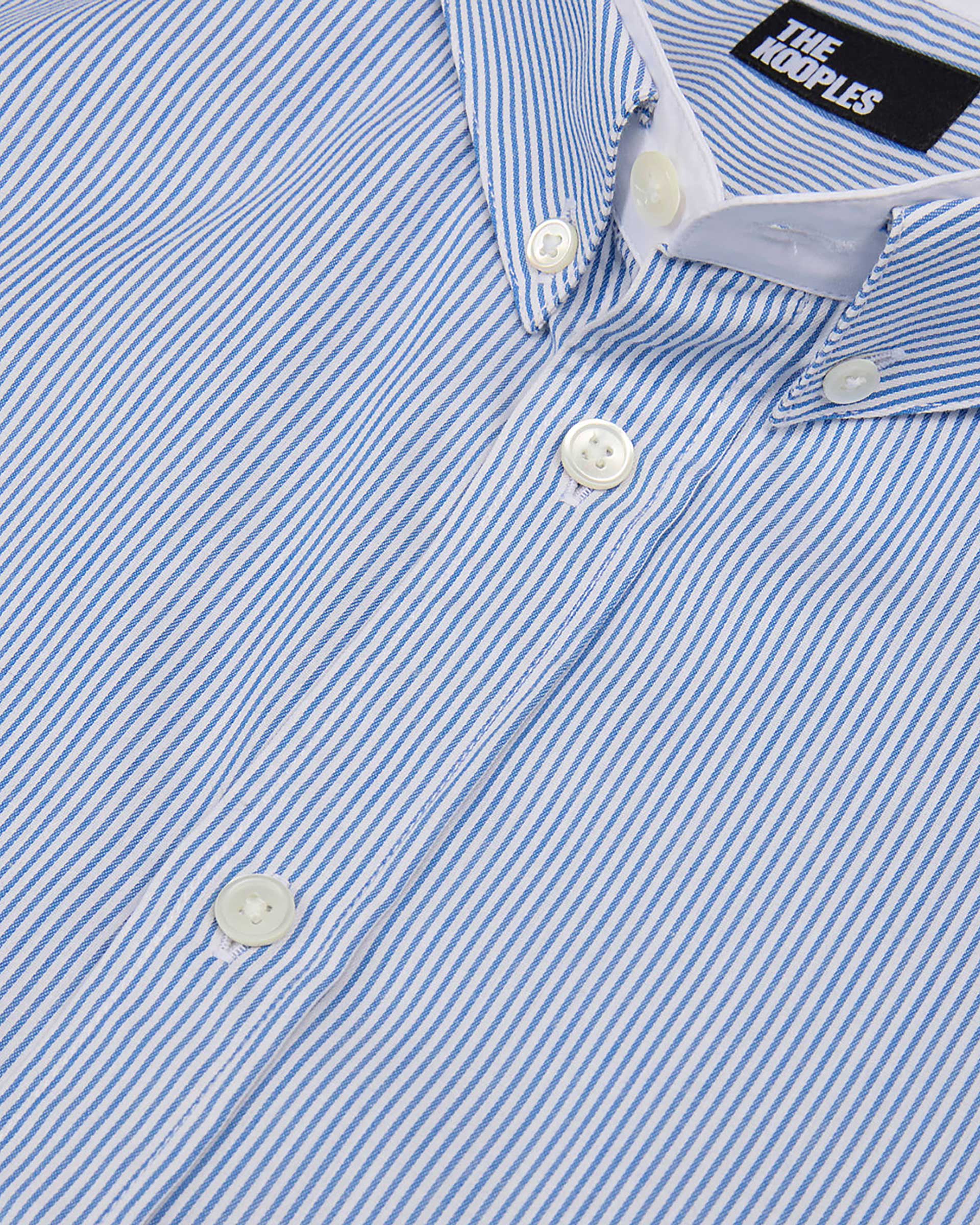 Blue striped formal shirt