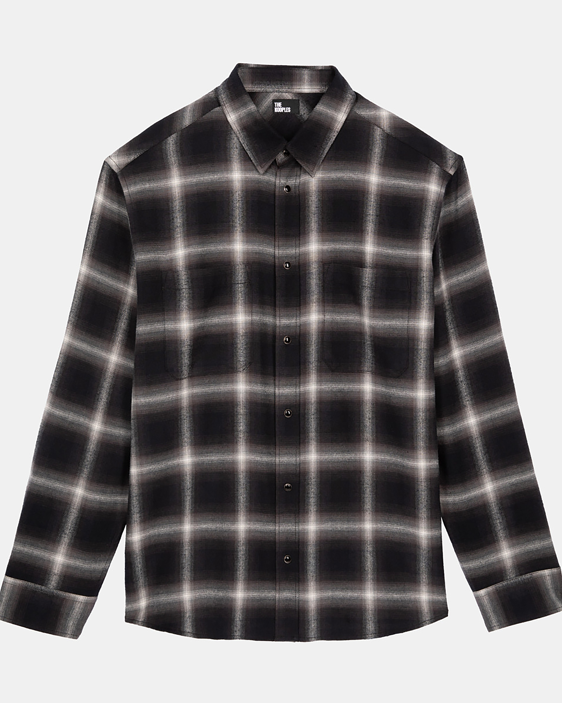 Black plaid shirt