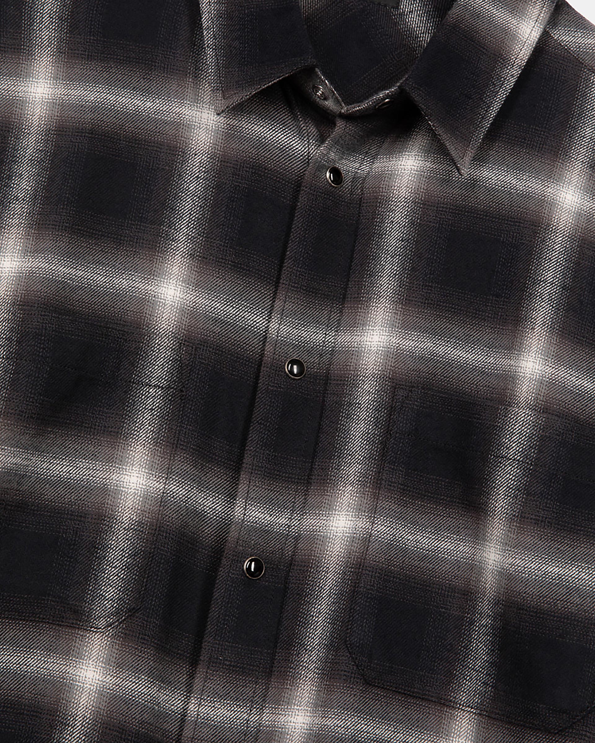 Black plaid shirt
