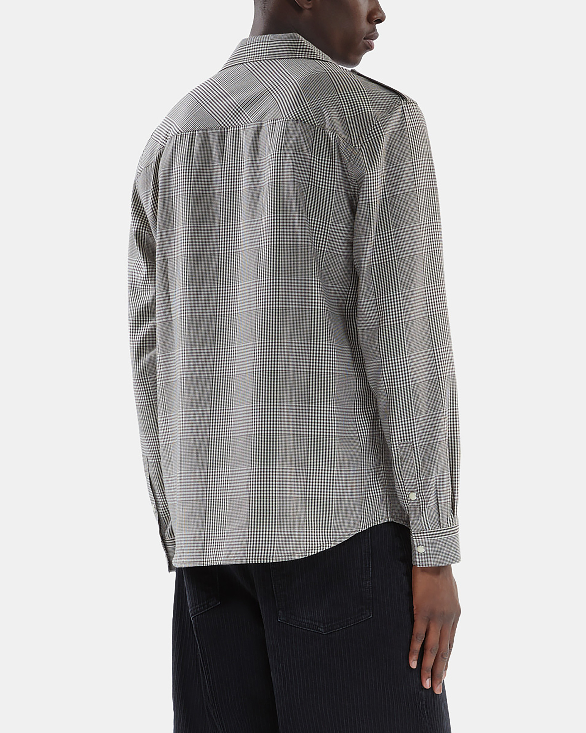 Black and white Prince of Wales shirt