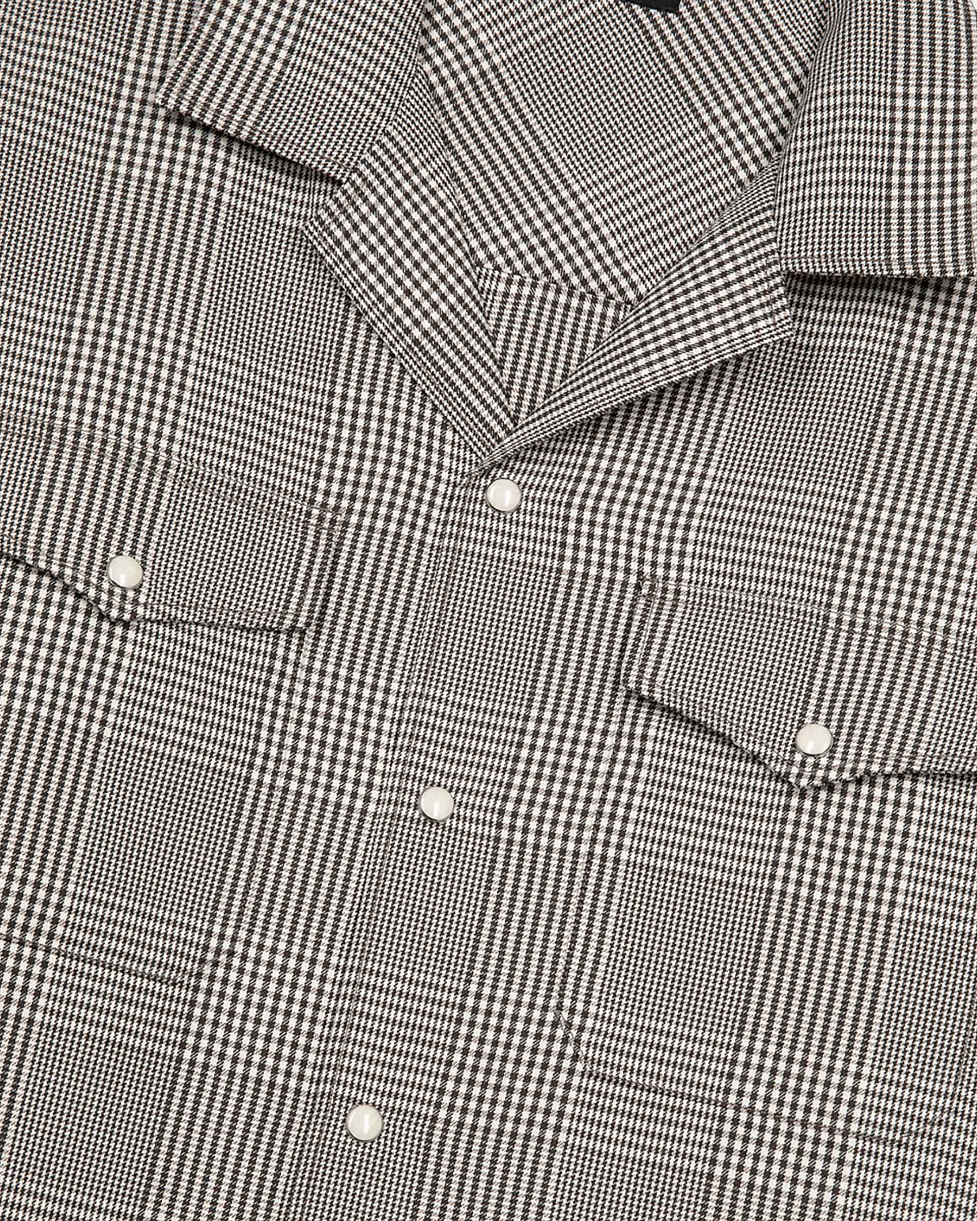 Black and white Prince of Wales shirt