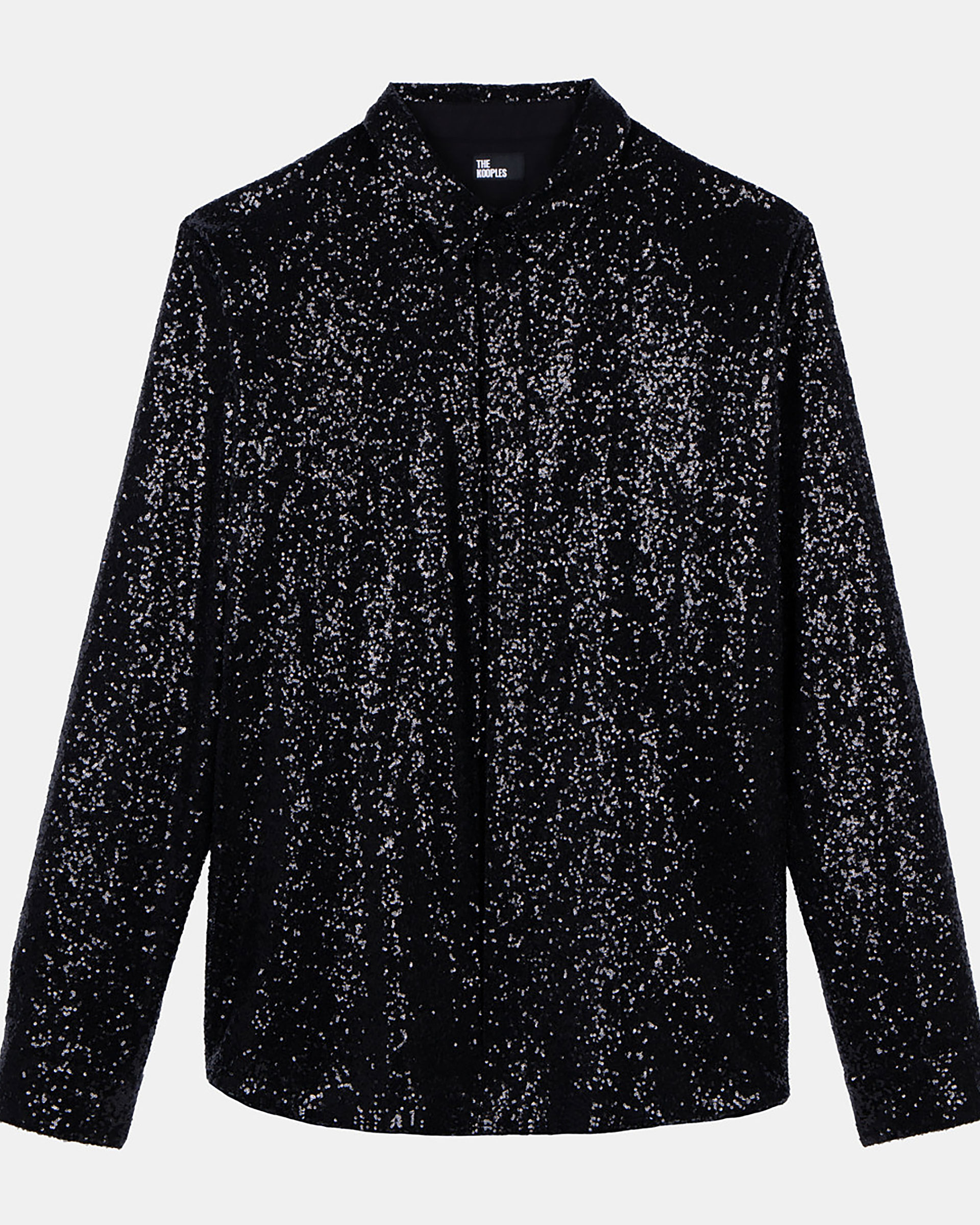 Black sequined shirt