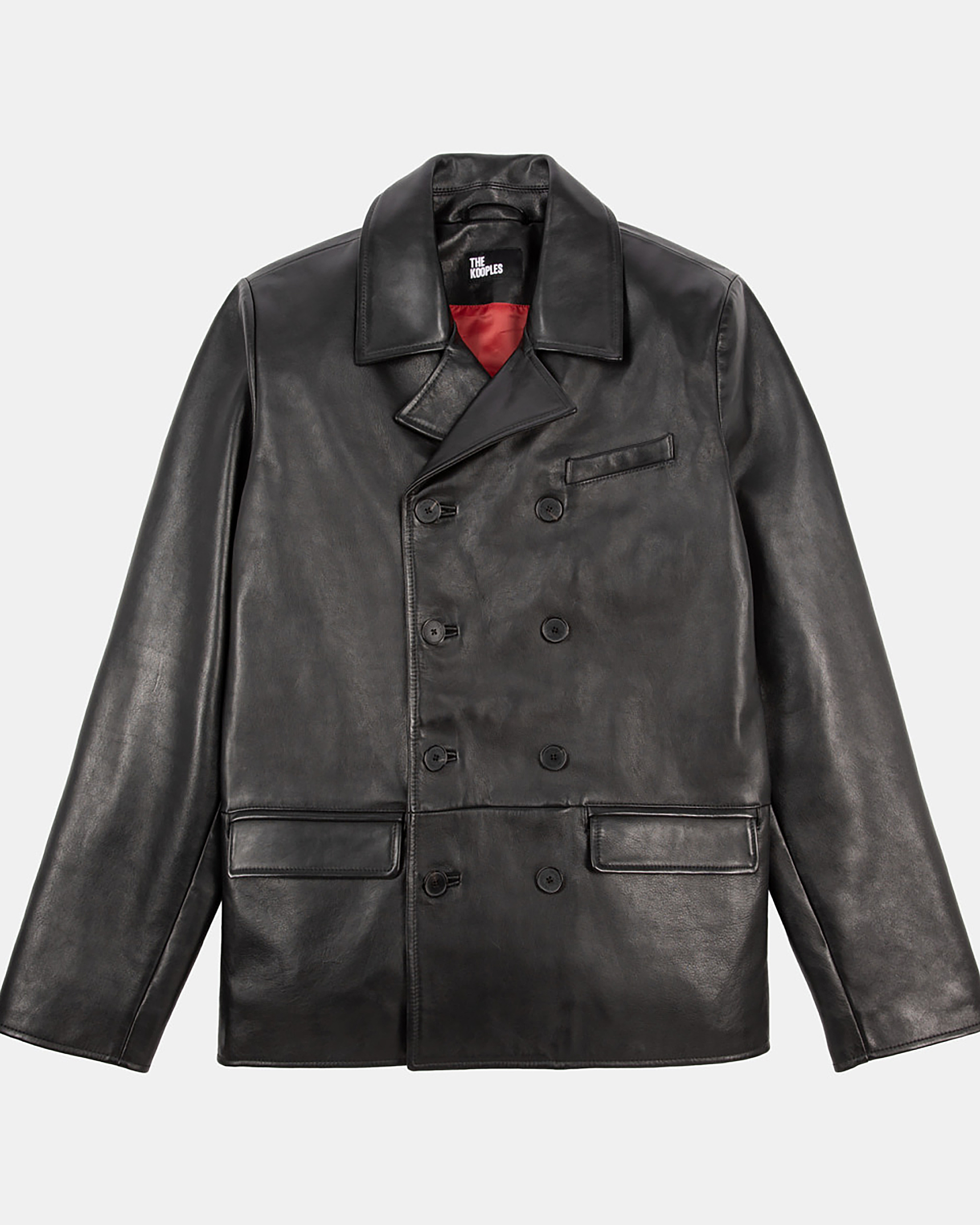 Black leather jacket