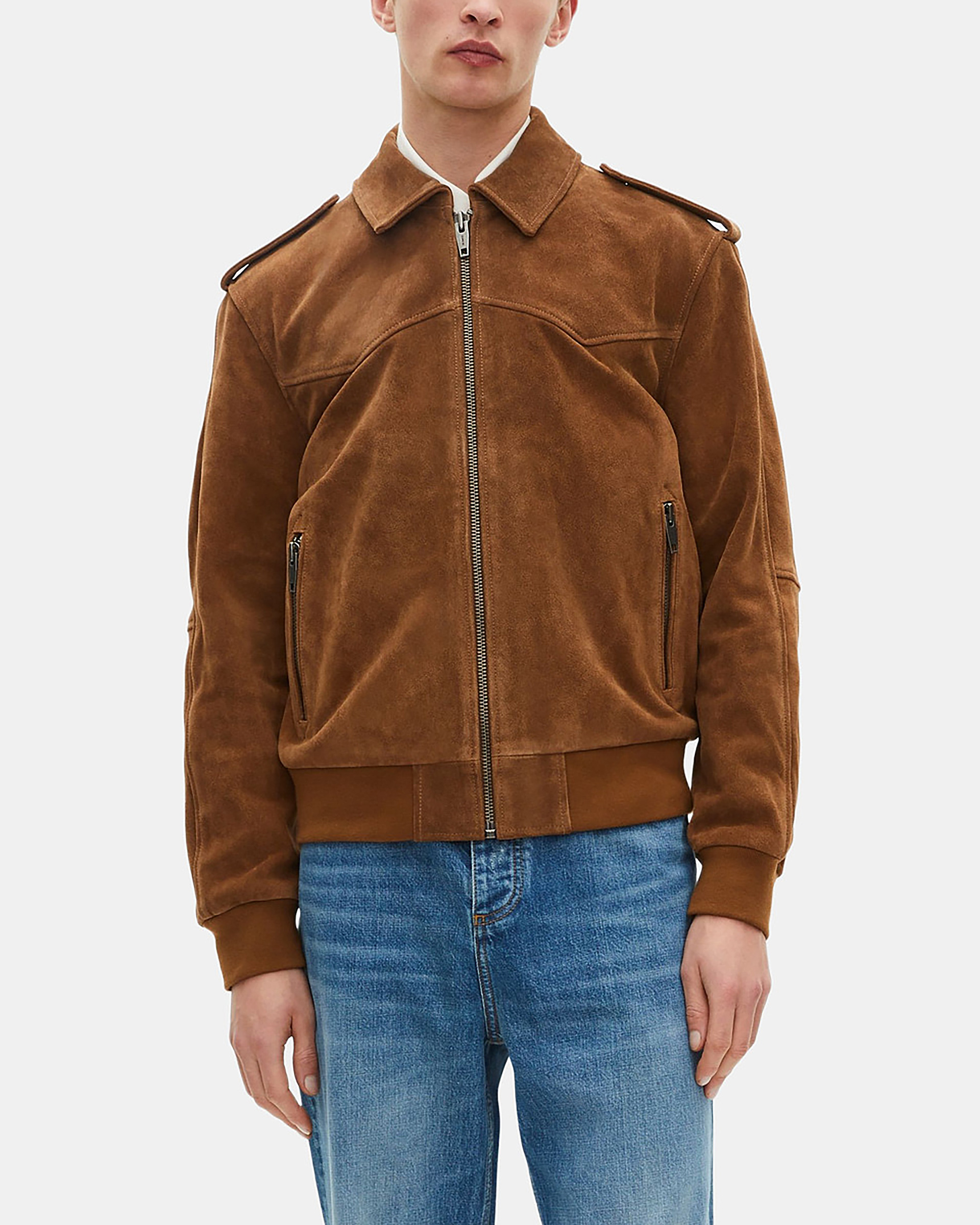Camel suede jacket
