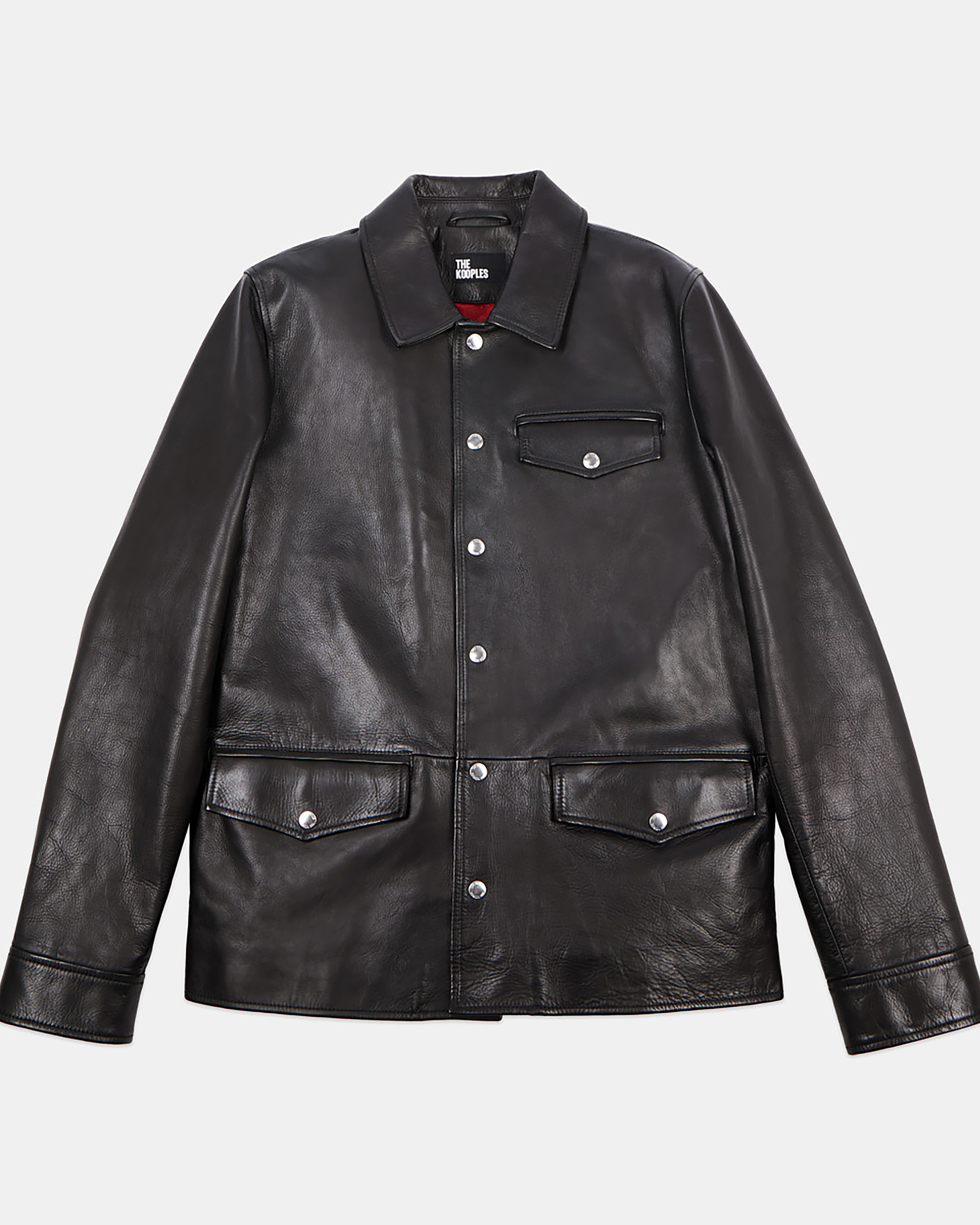 Black leather jacket