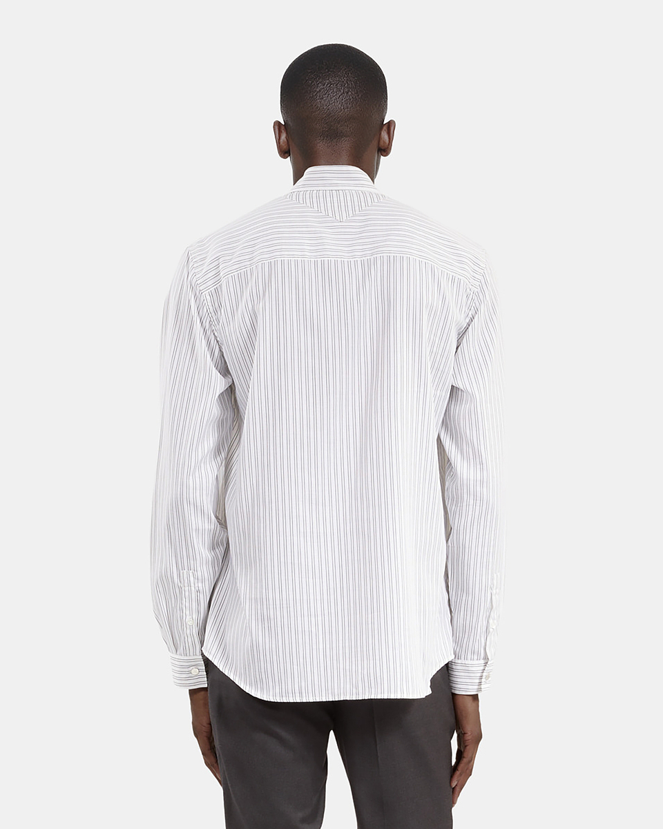 White pinstripe shirt