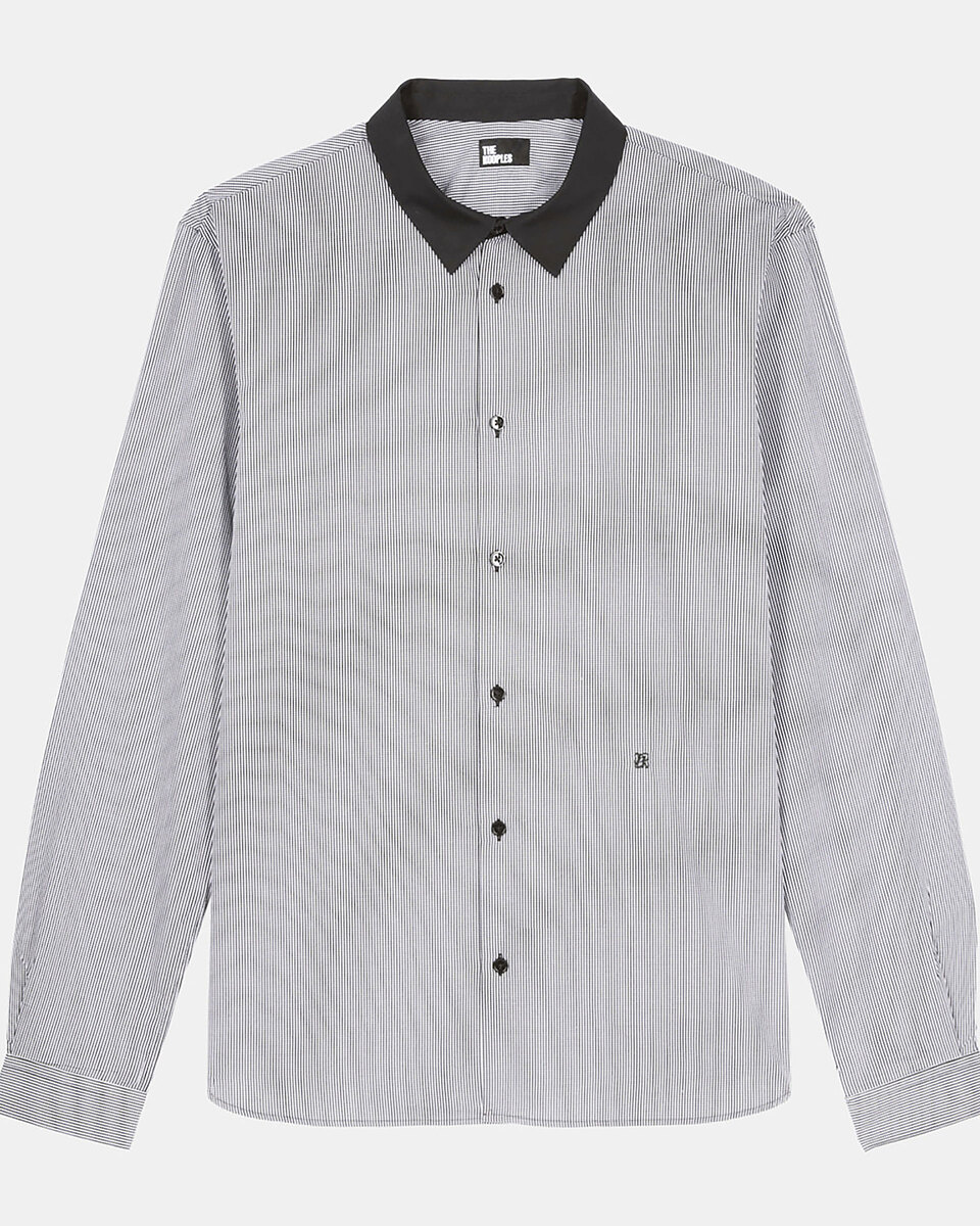 Black micro-checkered shirt