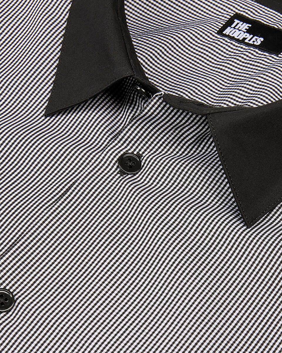 Black micro-checkered shirt