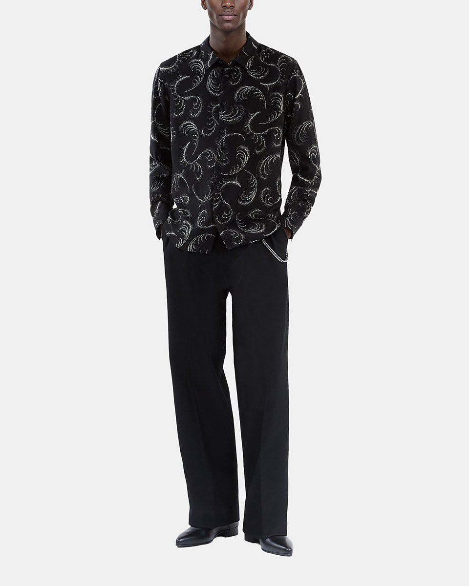 Feather print shirt