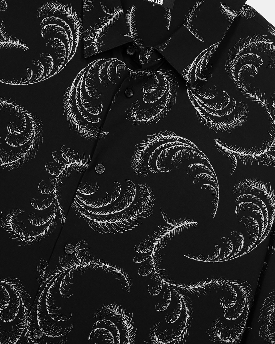 Feather print shirt