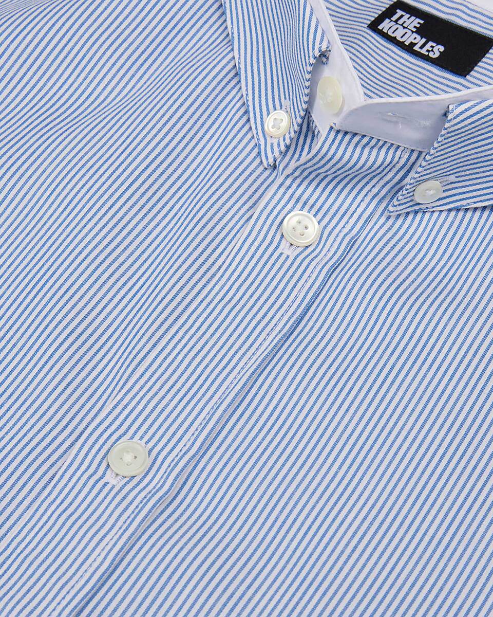 Blue striped formal shirt