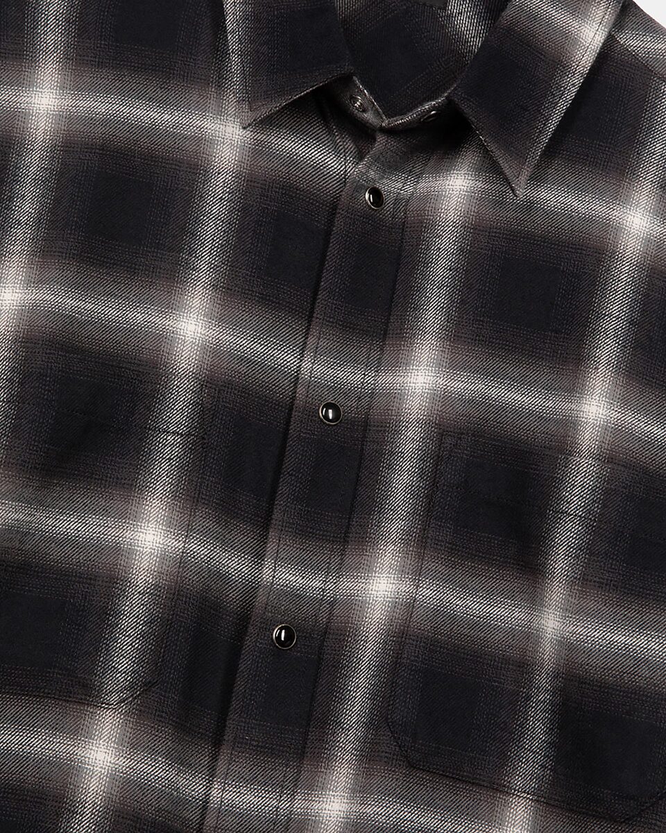 Black plaid shirt
