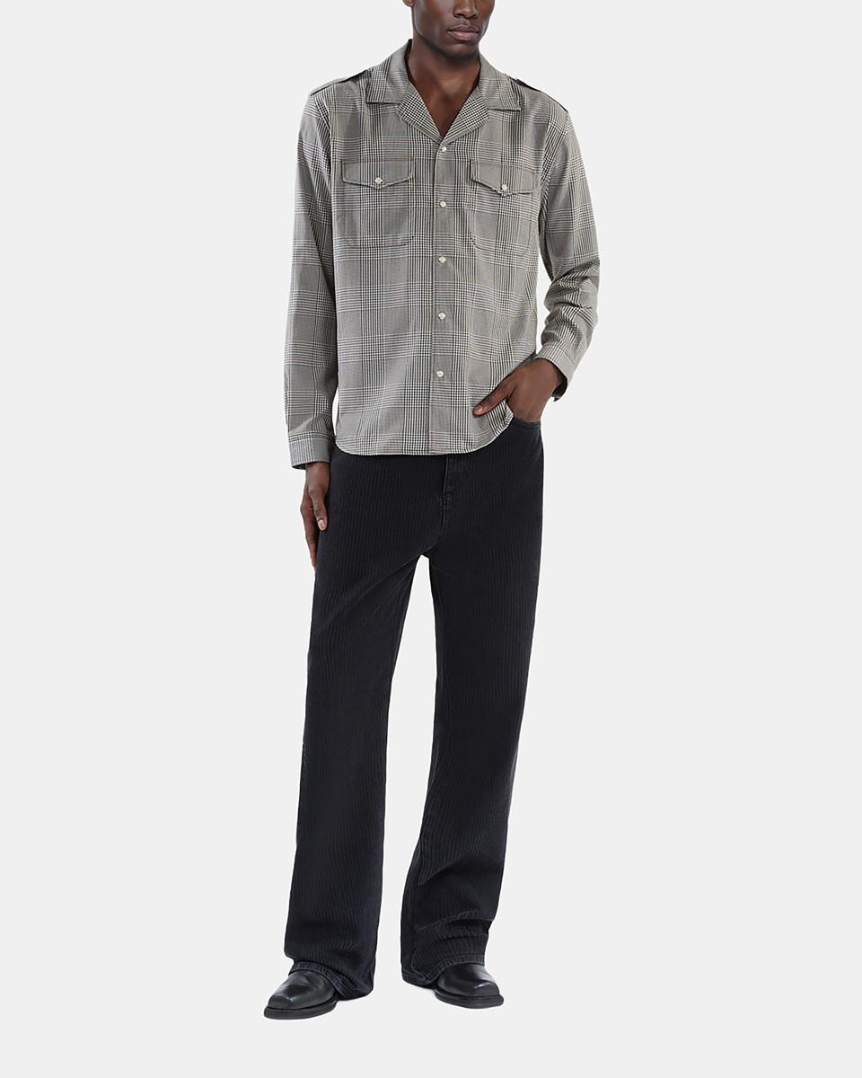 Black and white Prince of Wales shirt