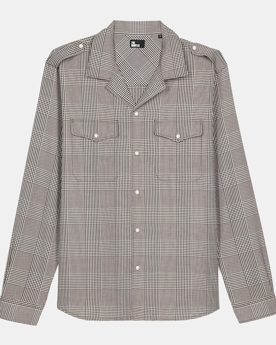 Black and white Prince of Wales shirt