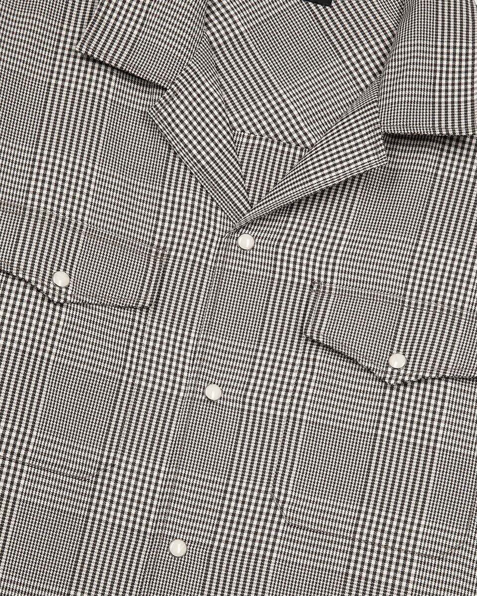 Black and white Prince of Wales shirt
