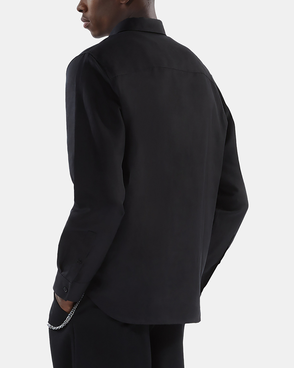 Black polo shirt