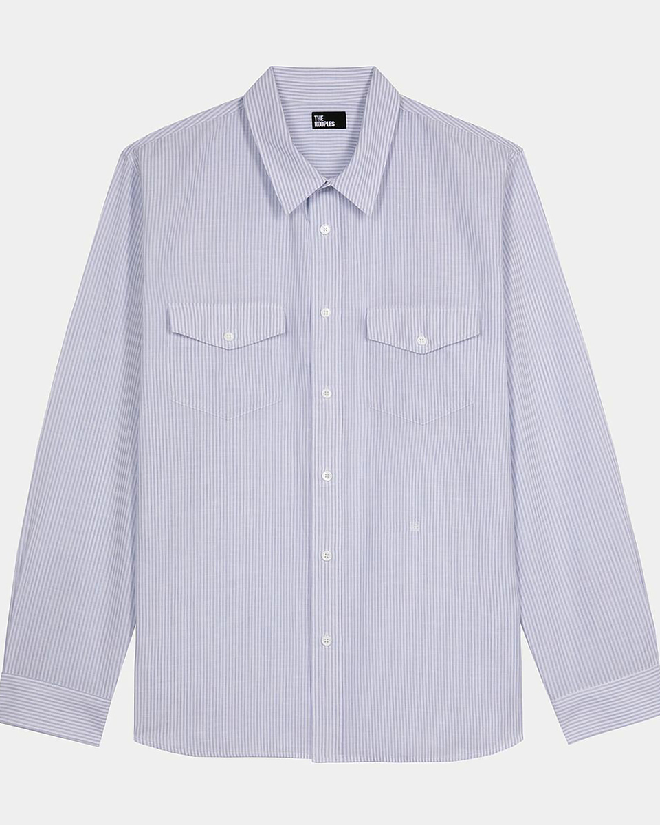 Blue striped shirt