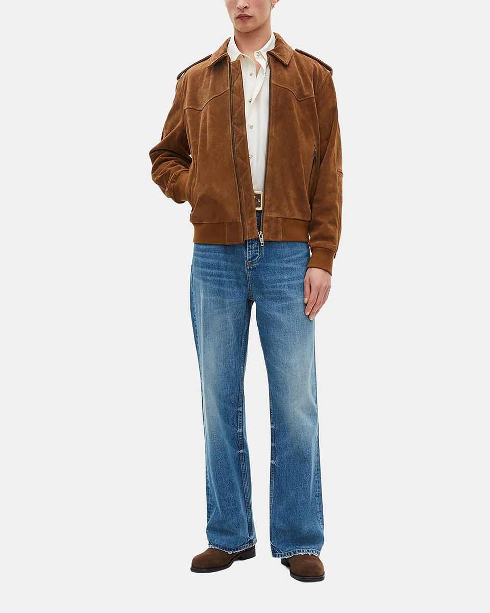 Camel suede jacket