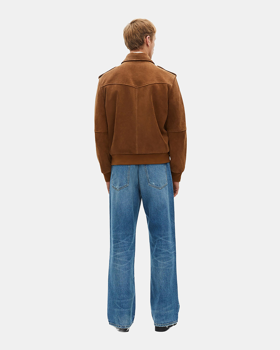 Camel suede jacket