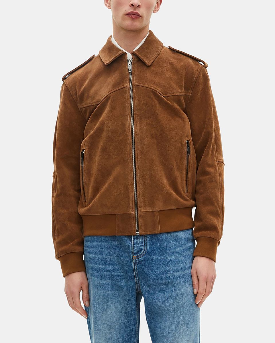 Camel suede jacket