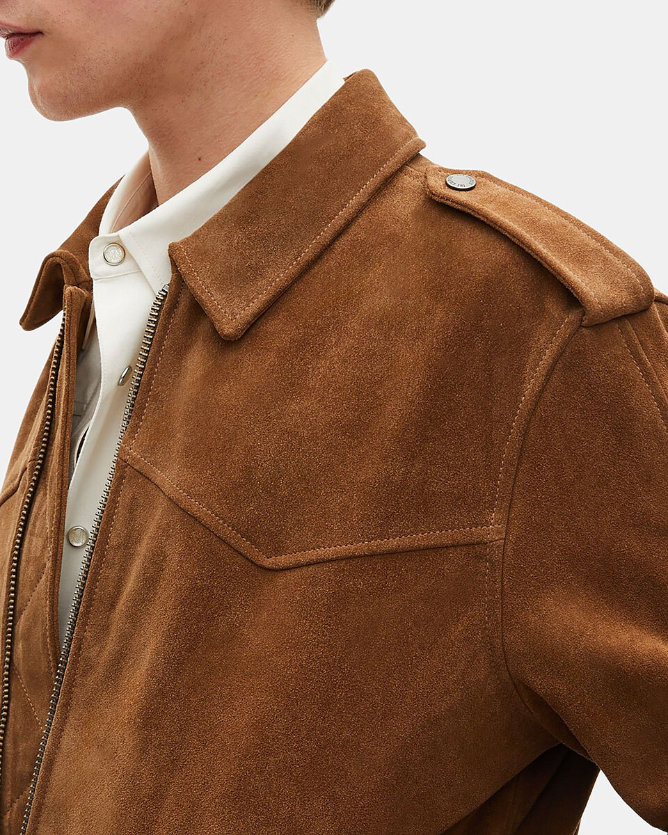 Camel suede jacket