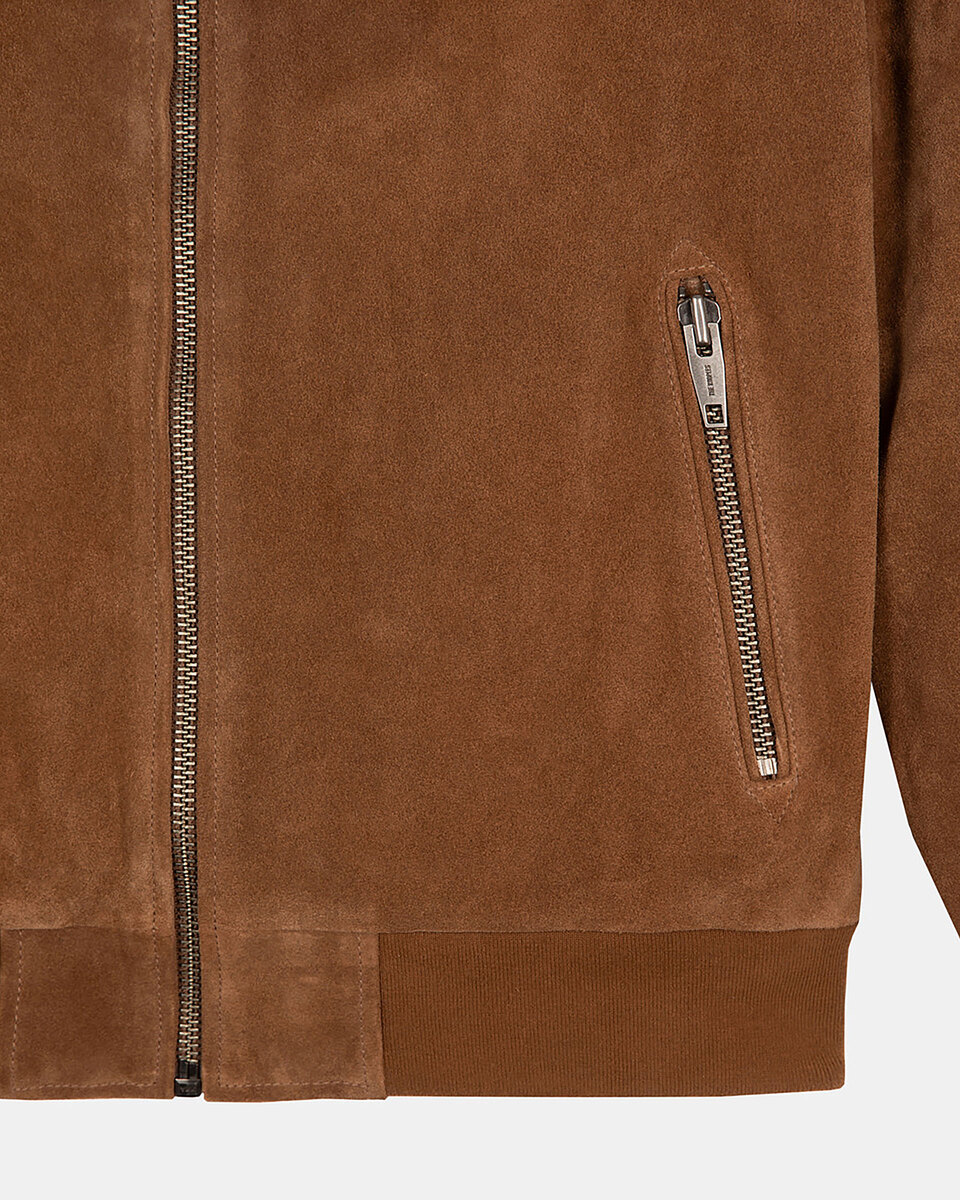 Camel suede jacket