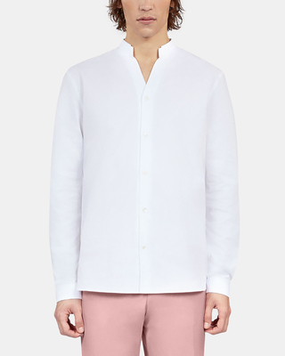 White poplin formal shirt