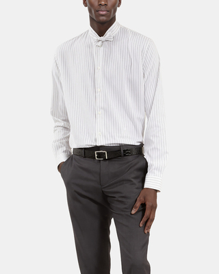 White pinstripe shirt