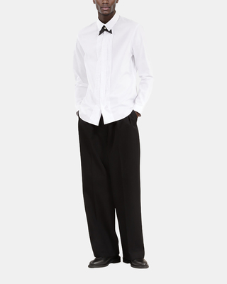 White formal shirt with classic collar