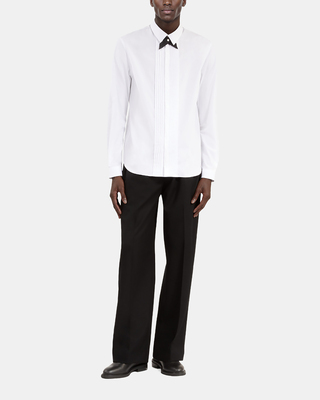 White formal shirt with classic collar