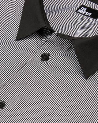 Black micro-checkered shirt