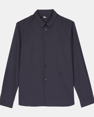 Navy blue poplin shirt