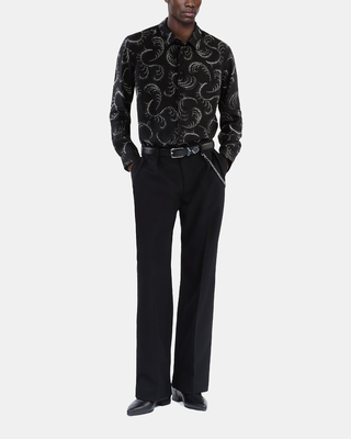 Feather print shirt