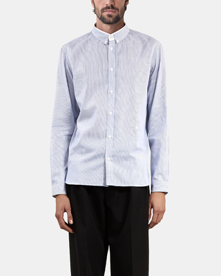 Blue striped formal shirt