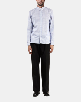 Blue striped formal shirt