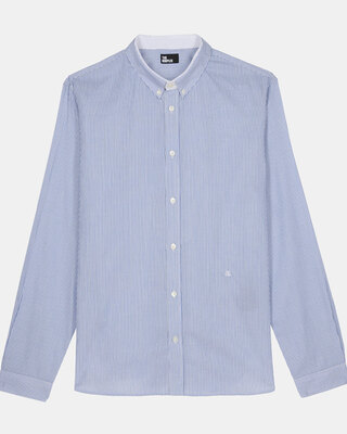 Blue striped formal shirt