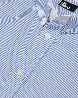 Blue striped formal shirt