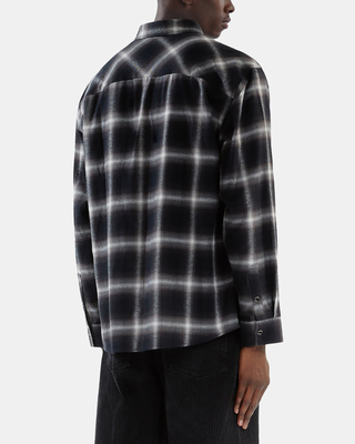 Black plaid shirt