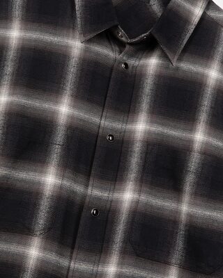 Black plaid shirt