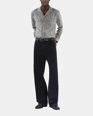 Black and white Prince of Wales shirt